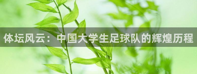 欧亿体育官方正版app神州：体坛风云：中国大学生足球队的辉煌